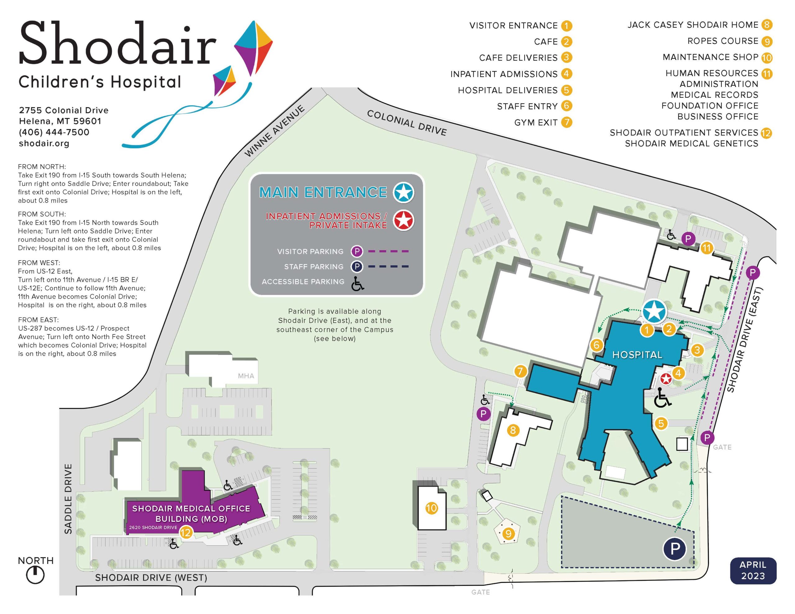 Shodair Campus Map APRIL 2023 Scaled 